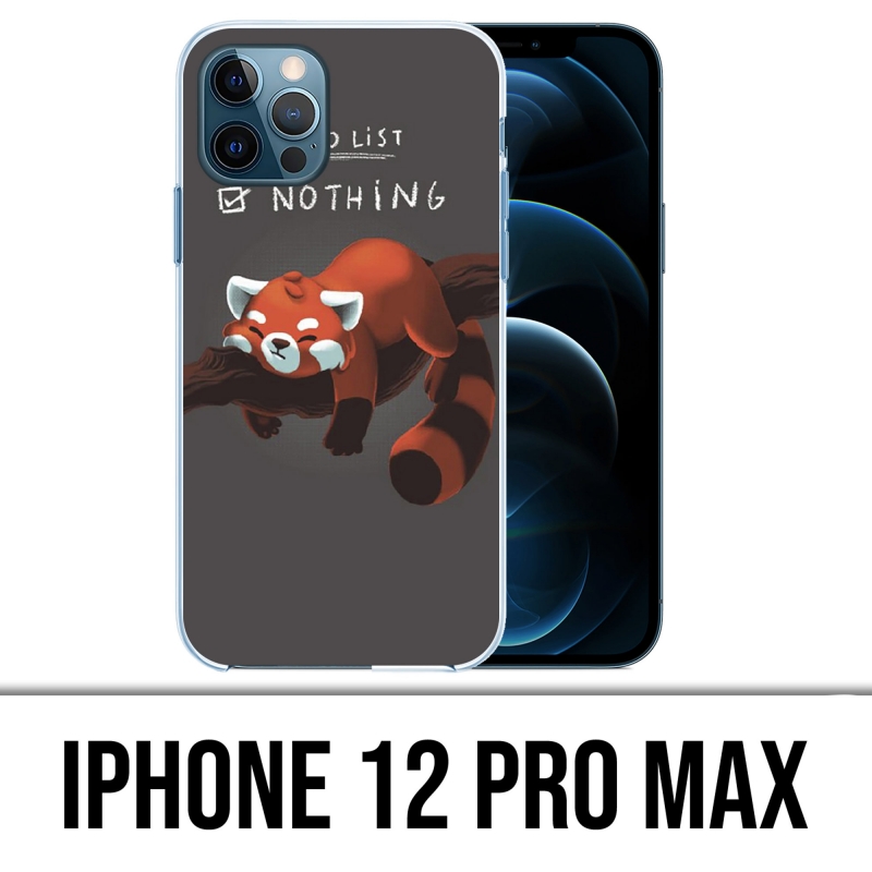 Coque iPhone 12 Pro Max - To Do List Panda Roux