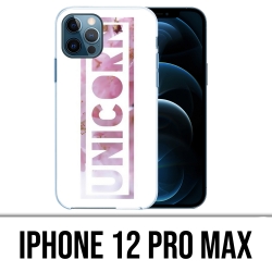 Coque iPhone 12 Pro Max - Unicorn Fleurs Licorne
