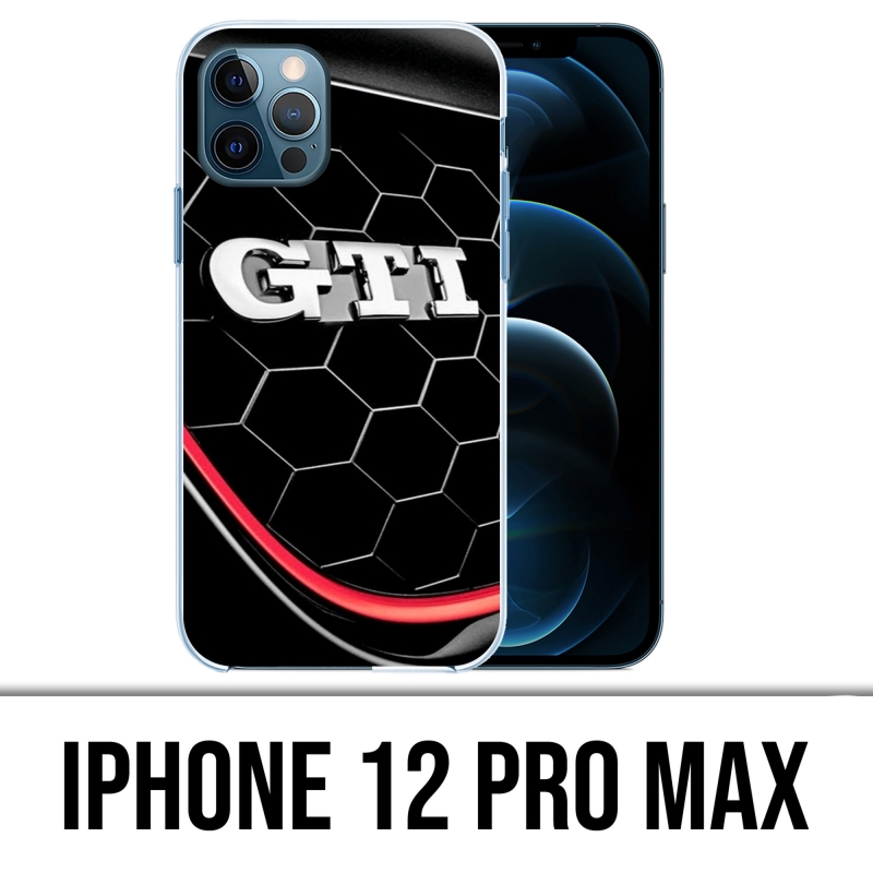 Custodia per iPhone 12 Pro Max - Logo Vw Golf Gti