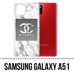 Samsung Galaxy A51 Case - Chanel White Marble