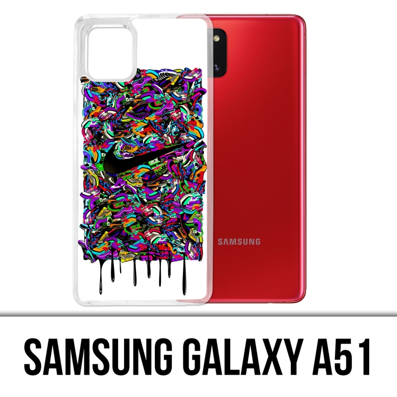 Coque Samsung Galaxy A51 - Nike Sneakers Art