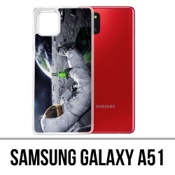 Coque Samsung Galaxy A51 - Astronaute Bière