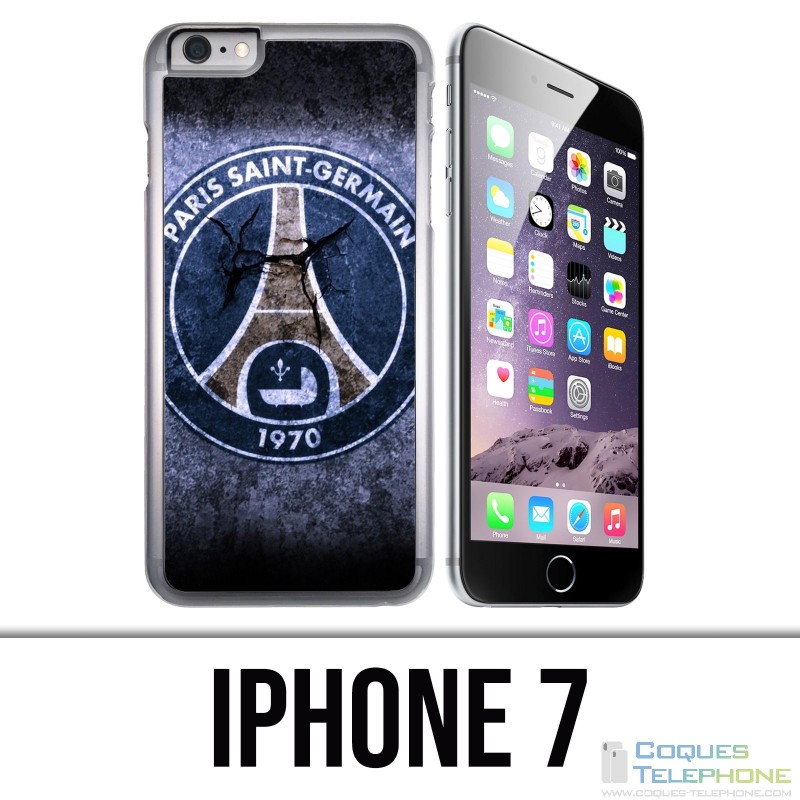 Funda iPhone 7 - PSG Logo Grunge