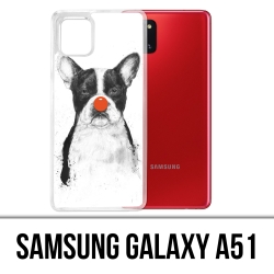 Samsung Galaxy A51 case - Clown Bulldog Dog