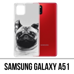 Funda Samsung Galaxy A51 - Orejas de perro Pug