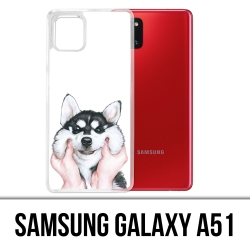 Custodia per Samsung Galaxy A51 - Husky Cheek Dog