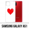 Funda Samsung Galaxy A51 - Corazón rojo