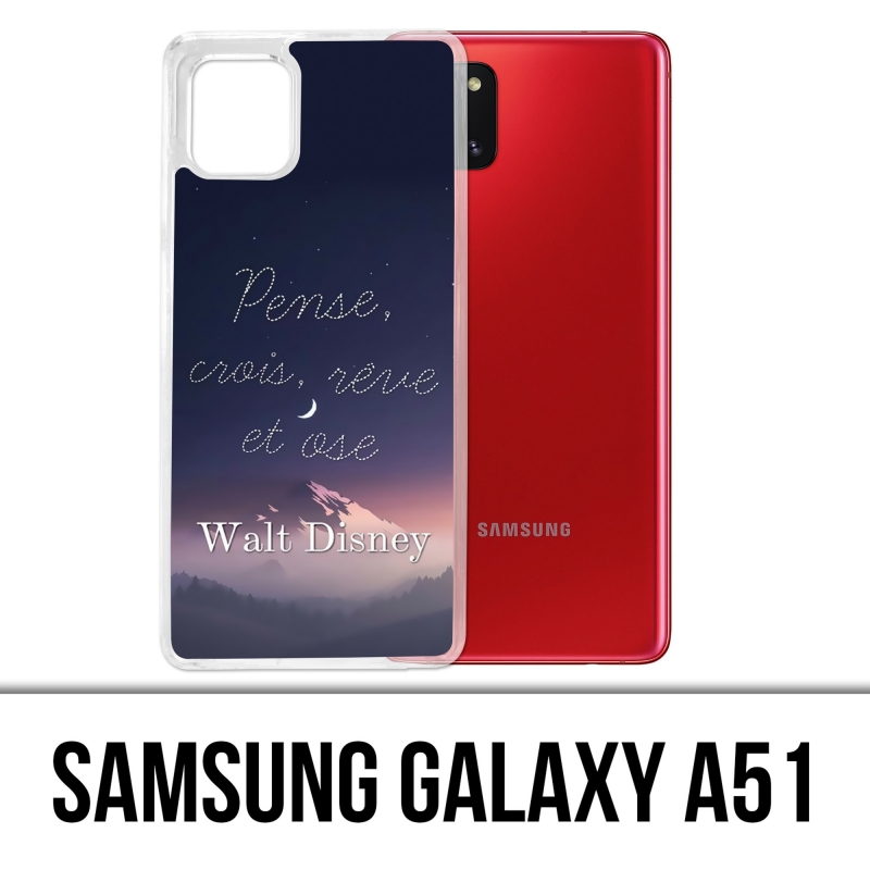 Coque Samsung Galaxy A51 - Disney Citation Pense Crois Reve