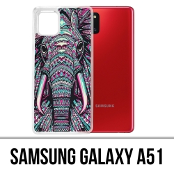 Samsung Galaxy A51 Case - Colorful Aztec Elephant