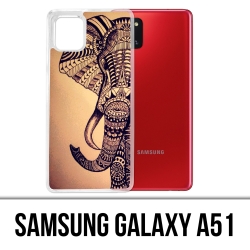 Samsung Galaxy A51 Case - Vintage Aztec Elephant