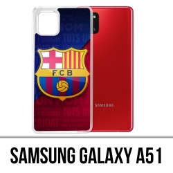 Custodia per Samsung Galaxy A51 - Logo Football Fc Barcelona