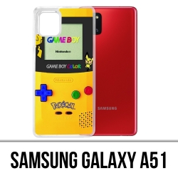 Custodia per Samsung Galaxy A51 - Game Boy Color Pikachu Pokémon Giallo