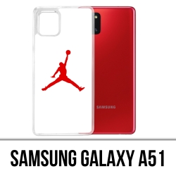Coque Samsung Galaxy A51 - Jordan Basketball Logo Blanc