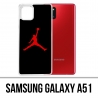 Custodia per Samsung Galaxy A51 - Jordan Basketball Logo nera