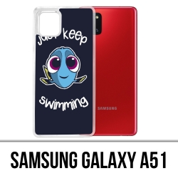 Samsung Galaxy A51 case - Just Keep Swimming