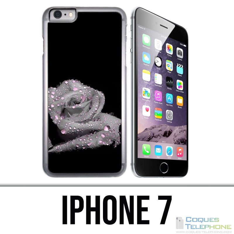 Coque iPhone 7 - Rose Gouttes