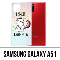 Coque Samsung Galaxy A51 - Licorne I Smell Raimbow