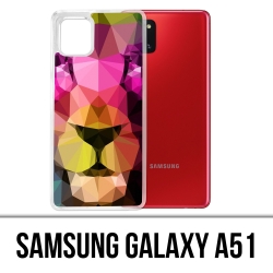 Custodia per Samsung Galaxy A51 - Leone geometrico