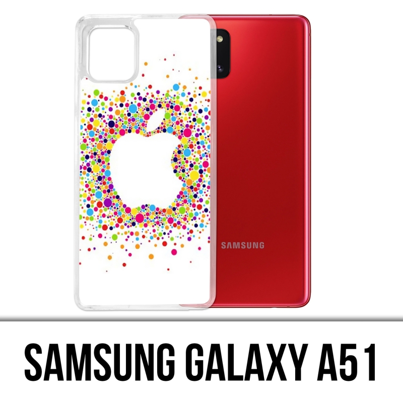 Samsung Galaxy A51 Case - Mehrfarbiges Apple Logo