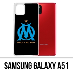 Coque Samsung Galaxy A51 - Logo Om Marseille Noir