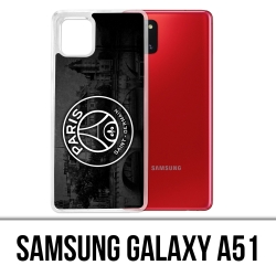 Coque Samsung Galaxy A51 - Logo Psg Fond Black