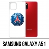 Custodia per Samsung Galaxy A51 - Logo Psg Sfondo Bianco