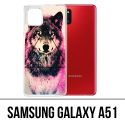 Coque Samsung Galaxy A51 - Loup Triangle