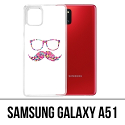 Custodia per Samsung Galaxy A51 - Occhiali baffi
