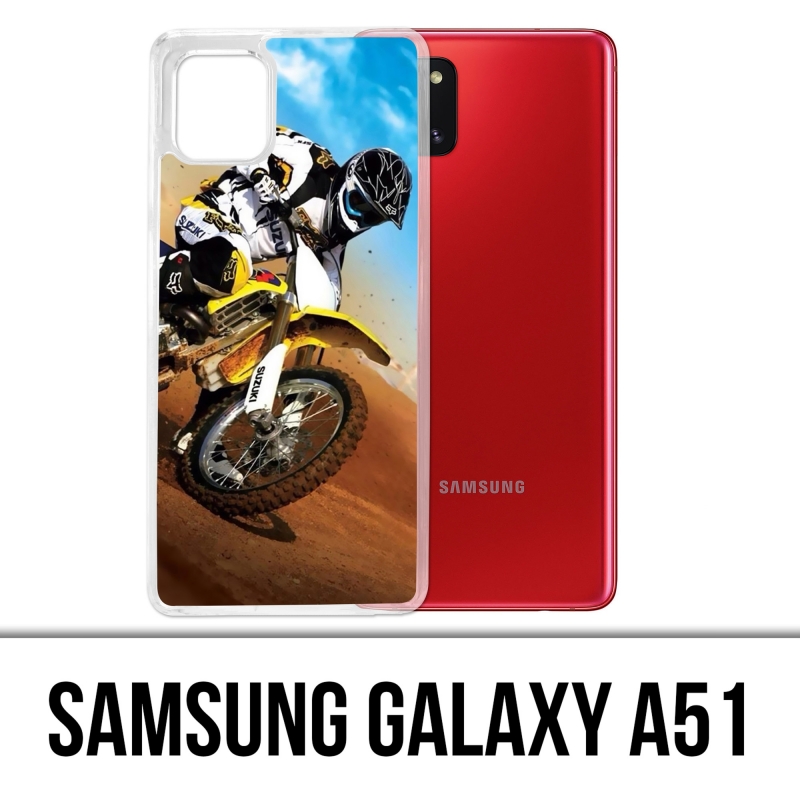 Custodia per Samsung Galaxy A51 - Sabbia Motocross