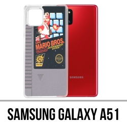 Samsung Galaxy A51 case - Nintendo Nes Mario Bros cartridge