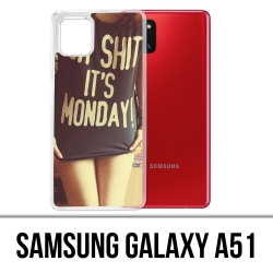 Samsung Galaxy A51 case - Oh Shit Monday Girl