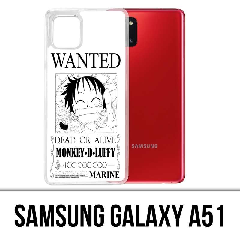 Coque Samsung Galaxy A51 - One Piece Wanted Luffy