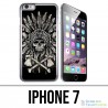 Custodia per iPhone 7 - Testa di teschio con piume