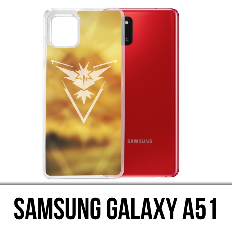 Custodia per Samsung Galaxy A51 - Pokémon Go Team Yellow Grunge