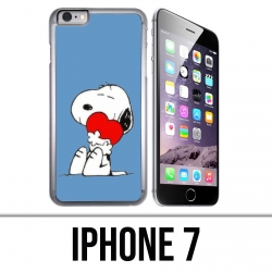 Coque iPhone 7 - Snoopy Coeur