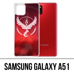 Coque Samsung Galaxy A51 - Pokémon Go Team Rouge Grunge