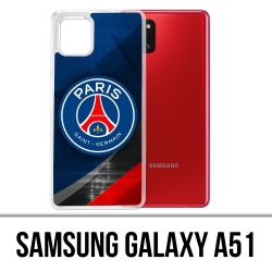 Custodia per Samsung Galaxy A51 - Psg Logo in metallo cromato