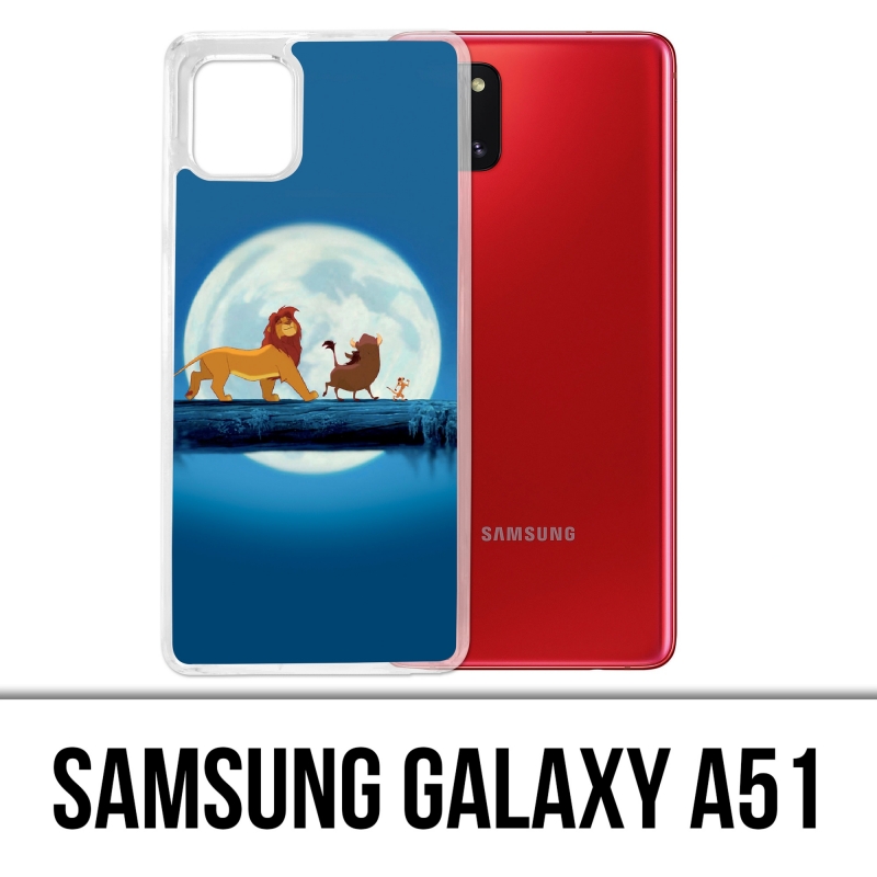 Coque Samsung Galaxy A51 - Roi Lion Lune
