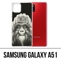 Custodia per Samsung Galaxy A51 - Scimmia scimmia aviatore