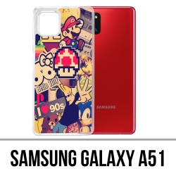 Samsung Galaxy A51 case - Vintage 90S Stickers