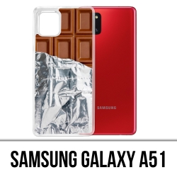 Coque Samsung Galaxy A51 - Tablette Chocolat Alu