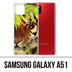 Custodia per Samsung Galaxy A51 - Foglie di tigre