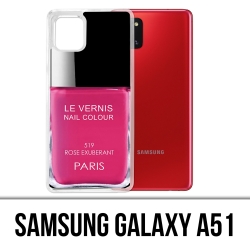 Coque Samsung Galaxy A51 - Vernis Paris Rose