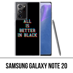 Custodia per Samsung Galaxy Note 20 - Tutto è meglio in nero