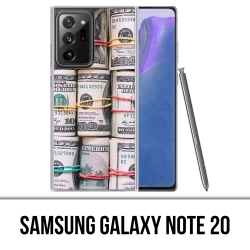 Custodia per Samsung Galaxy Note 20 - Banconote da un dollaro arrotolate
