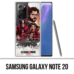 Custodia per Samsung Galaxy Note 20 - La Casa De Papel - Comics Paint