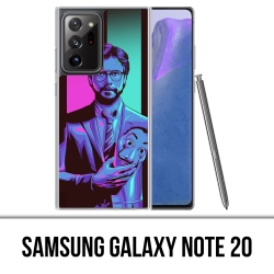 Custodia per Samsung Galaxy Note 20 - La Casa De Papel - Professor Neon