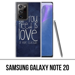 Samsung Galaxy Note 20 Case - Alles was Sie brauchen ist Schokolade
