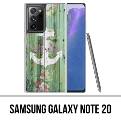 Coque Samsung Galaxy Note 20 - Ancre Marine Bois