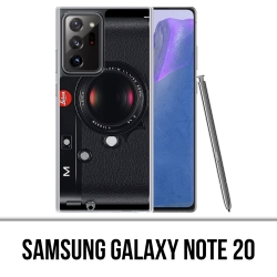 Coque Samsung Galaxy Note 20 - Appareil Photo Vintage Noir